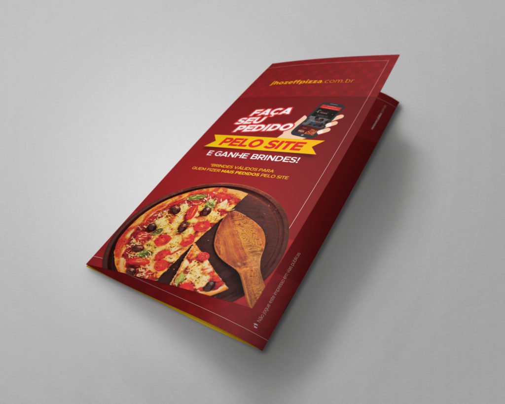 Folder Tríptico - Jhozeff Pizza